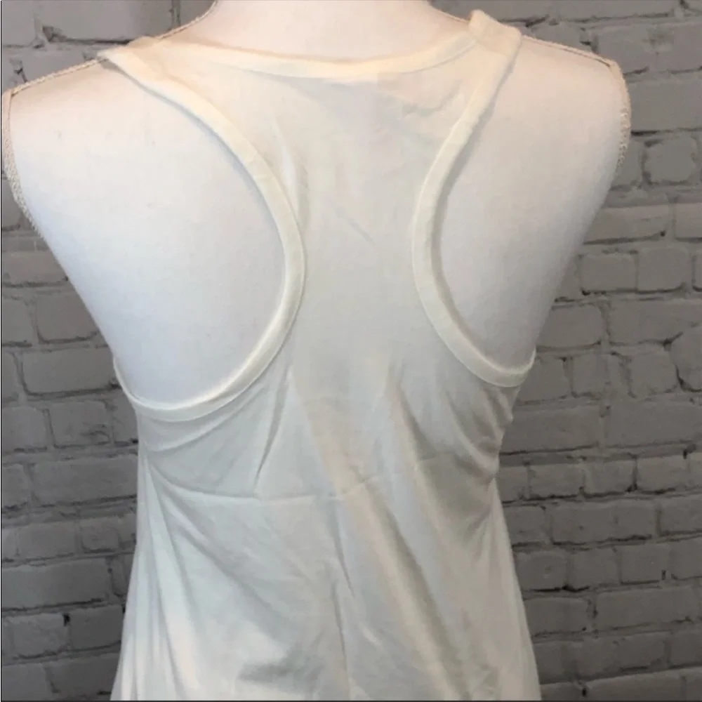 EMBLEM 3 White Racerback Tank Top-Large - Picture 2 of 2